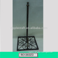 Chinese Style Black Standing Wrought Iron Paper Towel Holder Home Decoration